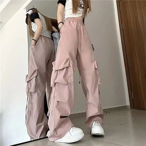Pantalon cargo personnalisé pour femmes, design d'été, jogging surdimensionné de qualité supérieure, pantalon décontracté, respirant, multi-poches pour femme - Product Image 2