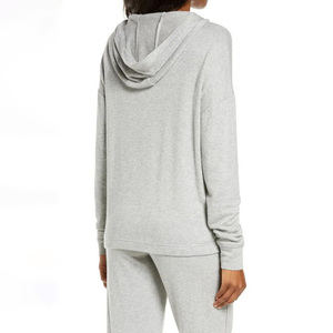 Sweat-shirts pour femmes, design tendance, vêtements durables pour femmes, sweat-shirts sans cordon, respirants, motif uni - Product Image 2