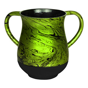 Coupe Julep au design marbré pour le lavage juif, 100% casher ! Fournisseur en gros de cadeaux judaïques en acier inoxydable fabriqués en Israël - Product Image 4