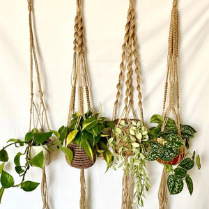 Meilleure vente 100% fait à la main jute plante cintre élégant traditionnel décor à la maison jardin article écologique Logo personnalisé pour l'utilisation de la chambre - Product Image 6