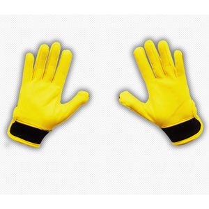 Cómodos guantes de bateo de béisbol amarillos negros de cuero guantes de bateo de béisbol de moda deportiva para la venta - Product Image 2