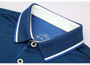 Polo pour homme en coton 100% de nouvelle conception OEM, couleur unie, coupe ajustée, polos pour homme en plusieurs couleurs, meilleure qualité, prix de gros - Product Image 2