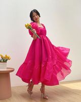 Nouvelle Robe de Cocktail Élégante Taille Haute Ample Grande Taille pour Femmes – Fabriquée en Inde
