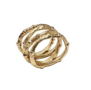 Anneau de serviette en métal plaqué or au design moderne pour la décoration de table, anneau de serviette décoratif artisanal pour la décoration de table - Product Image 5