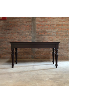 Modern Mahogany <b>Console</b> <b>Desk</b> Elegant Wooden Display <b>Table</b> for Living Room and Foyer Spaces - Product Image 4