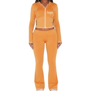 Vêtements de sport d'hiver pour femmes en nylon et élasthanne, marque privée, logo personnalisé, couleurs et MOQ 2 pièces, extensible dans les quatre sens, vêtements de rue, vêtements de sport - Product Image 5
