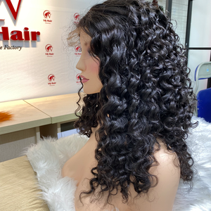Peluca con cierre de onda profunda, superventas, encaje transparente, cutícula alineada, Peluca de cabello humano, cabello vietnamita crudo - Product Image 2