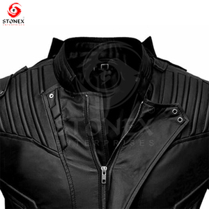 Classic Best Quality Leather <b>Jackets</b> for Men's Zipper <b>Jacket</b> Stand Collar in All Colors, Sizes with Any Customization. - Product Image 3