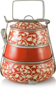 Top Heavy Sale 4-Layer Stainless Steel Belly Tiffin Food Carrier Customized Color Logo Storage <b>Locking</b> Clips for Food Packaging - Product Image 4