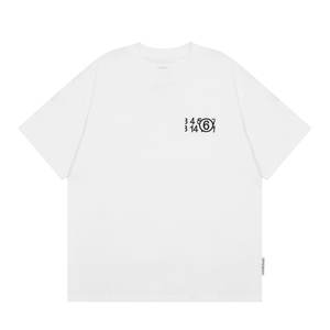 T-shirt ample pour homme avec logo brodé numérique, 100% coton, streetwear décontracté, manches courtes, pour un usage quotidien, hip-hop - Product Image 3