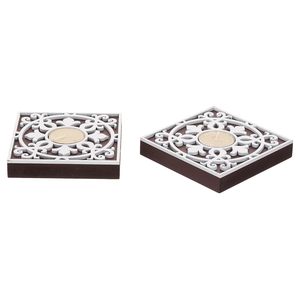 Lumière d'impression de bloc en bois pour Diwali décoration Mandala timbre impression bougeoir pour décoration intérieure - Product Image 3