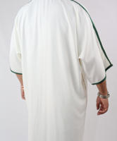 Gandoura marocaine faite à la main pour hommes en vert Robes caftan faites à la main de luxe 10 OEM Lavable Traditionnel Personnalisé Accepté OE