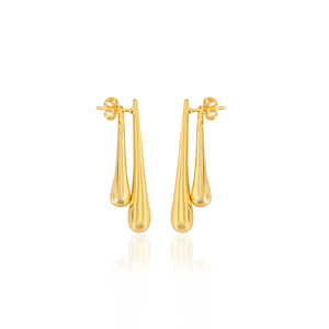 Wholesale Lot 25 Pairs <b>Yellow</b> Gold Plated Brass Stud Earrings Unique Trendy Designer Jewelry for Fashionable Gift Giving - Product Image 1