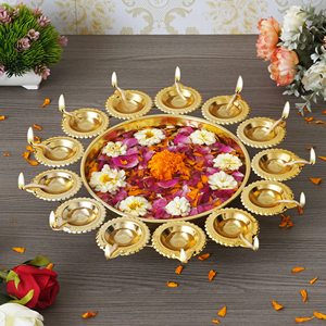 Chaman India Silver Metal Urli with Modern Luxury Floral Engravings Customizable Color & Size for Festive Home & Outdoor Use - Product Image 2
