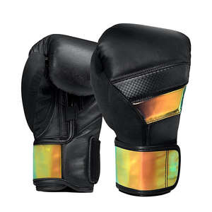 GAF Equipo de Gimnasio Profesional Guantes de boxeo lisos Guante de boxeo Cuero de vaca Guantes de boxeo blancos - Product Image 4