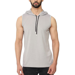 Hoodie sans manches pour homme, hiver, gym, fitness, musculation, haute qualité, 100% coton, coupe-vent, respirant, hip hop - Product Image 1