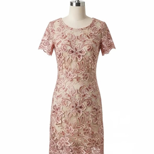 Encaje Floral Bordado para Confección de Vestidos, Material de Poliéster, Patrón Delicado, Tela Suave para Manualidades, Diseño de Ropa, Costura - Product Image 1