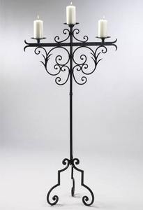 Candelabros de Metal de estilo Vintage, candelabro único dorado, centro de mesa, candelabros para decoración del banquete de boda - Product Image 5