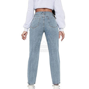 Pantalones vaqueros de mujer al por mayor de talla adulta pantalones vaqueros de mujer de marca blanca más vendidos de buena calidad - Product Image 2