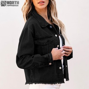 แจ็กเก็ตยีนส์สำหรับผู้ชายแจ็กเก็ตยีนส์สตรีทแวร์ลำลองทรงสลิมฟิต - Product Image 4