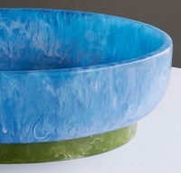 Bol décoratif en résine artisanale traditionnelle de qualité supérieure, bol de service moderne, centre de table pour la maison, couleur personnalisée, décoration de cuisine