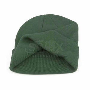 Services OEM, bonnets en jacquard classiques et élégants en tissu de laine avec logo personnalisé, bonnets d'hiver - Product Image 2