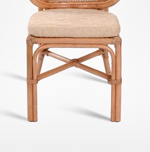 Fauteuil Patio en rotin indonésien, avec coussin, pour salon et meubles d'extérieur, 1 pièce - Product Image 4