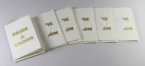 Juego de papelería de alta calidad, tarjeta impresa doblada doble de 250 Gsm con sobre a juego, papel reciclado hecho a mano de fibra de algodón - Product Image 3