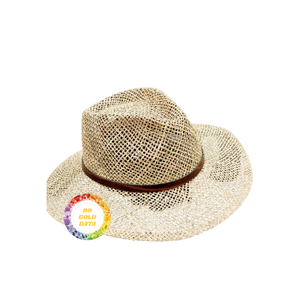 SOMBREROS DE PAJA DE VACACIONES, SOMBREROS DE HIERBA MARINA DE VIETNAM 100% NATURALES, SOMBREROS DE HIERBA DE ALTA CALIDAD, HERMOSO SOMBRERO DE HIERBA - Product Image 3