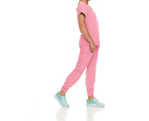Conjuntos de Uniformes Médicos Transpirables de Poliéster y Spandex para Enfermeras, Ropa de Trabajo Cómoda para el Sector Sanitario, Calidad Premium - Product Image 3