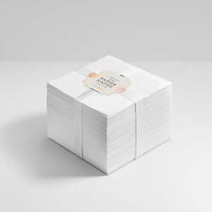 Serviettes en papier jetables carrées 2 plis en pâte de bois vierge, douces, absorbantes, colorées, de qualité supérieure pour usage domestique - Product Image 5