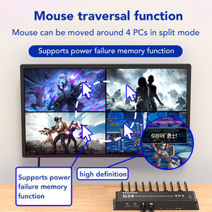 SYONG 4K HDMI 1.4 <span class=keywords><strong>KVM</strong></span> Multiviewer, 4 entrées 1 sortie HDMI <span class=keywords><strong>KVM</strong></span> Quad écran, processeur <span class=keywords><strong>KVM</strong></span> HDMI 4x1, écran multiviewer sans couture - Product Image 3