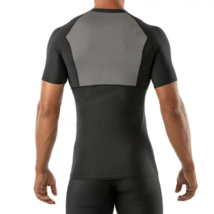 <b>Men</b> Gym <b>Compression</b> <b>Shirts</b> Solid Color Simple Plain <b>Men</b> <b>Compression</b> Short Sleeve <b>Shirts</b> <b>for</b> Sale - Product Image 5