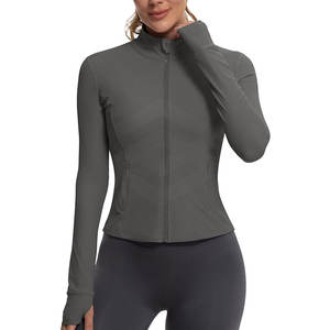 Women <b>Running</b> <b>Jackets</b> Knitted Breathable Eco-Friendly Polyester Spandex Smooth Fabric Layered Support Air Flow Ready - Product Image 1