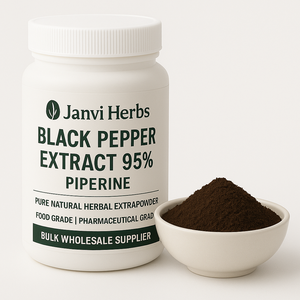 ผงสมุนไพรออร์แกนิกจาก95% ไพเพอรีนสารสกัดจากพริกไทยดำจำนวนมากจากอินเดีย - Product Image 1