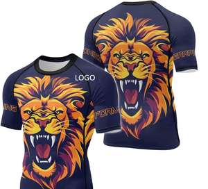 Vente en gros de vêtements de gymnastique pour hommes chemises de compression meilleure vente de produit chemise de compression de conception OEM - Product Image 2