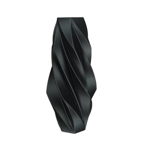 Florero de diseño moderno con logotipo personalizado, mesa, decoración del hogar, Color negro, precio barato al por mayor - Product Image 1