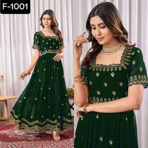 Nouveau Designer Femmes Porter Prêt à Porter Fantaisie Broderie Zari Paillettes Robes De Travail et Salwar Kameez Costume pour Mariage Festival Porter - Product Image 4
