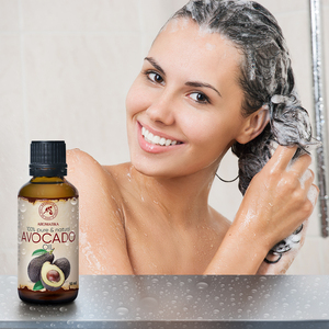 Huile d'avocat pure naturelle pressée à froid 50 ml, flacon ambré, huile de support pour massage, soin de la peau et des cheveux - Product Image 4