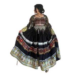 Último 2025 Vintage Afghan Kuchi vestido hecho a mano Tribal tradicional bordado mujeres Afghan Kuchi Festival vestido Pashtun cultura - Product Image 1