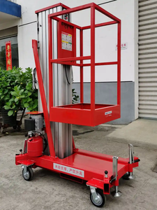 6 मीटर पोर्टेबल इलेक्ट्रिक एल्यूमीनियम मिश्र धातु लिफ्ट प्लेटफॉर्म नई स्थिति मैनुअल हवाई कार्य मंच श्रृंखला स्लिंग प्रकार के साथ - Product Image 2