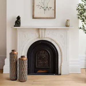 Handcrafted Iron Elegant Coastal Design Eco-Friendly Luxury <b>Tall</b> <b>Slim</b> Tabletop Flower <b>Vase</b> for Christmas Decor - Product Image 3