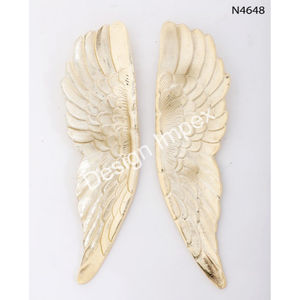 Ailes solides en or rose Sculpture en métal Art décoratif fait à la main Personnaliser l'aile de papillon en métal Sculpture Décoration intérieure Article - Product Image 5