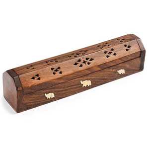 Soporte de Incienso de Madera Duradero, Hecho a Mano, de la Mejor Calidad |   Porta Incienso de Madera Maciza para Pooja Religiosa en el Hogar - Product Image 6