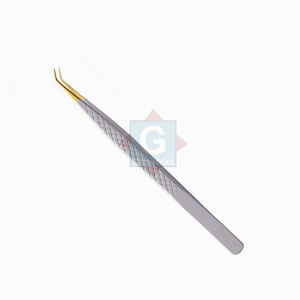 Pince à cils en acier inoxydable de haute qualité avec logo personnalisé Outil de beauté de précision pour l'extension des cils - Product Image 2