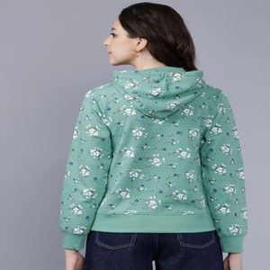 Vente en gros de sweat à capuche décontracté imprimé sur mesure avec ourlet brut haut de rue pour hommes femmes col à capuche pour l'hiver avec logo avant - Product Image 2