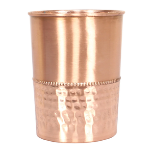 Customized Color Eco-Friendly Copper Water Drinking Glass with Lid Handmade Polished <b>Tumbler</b> at Best Price - Product Image 4