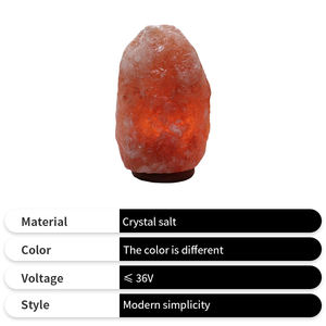 Lámpara de noche de roca de cristal rosa del Himalaya al por mayor, lámpara de sal natural estilo flor tallada para luz de escritorio de negocios - Product Image 2