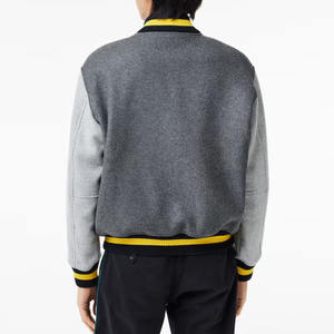 Chaquetas universitarias de lana de Cachemira 2025 de último diseño 100%, chaqueta informal de béisbol de bombardero de ajuste Regular para hombre con bolsillos - Product Image 3