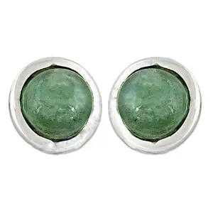 Pendientes de Botón de Oro Rosa de 925 con Diamantes/Topacio Corte Pera/Esmeralda/Perla - Joyería Moderna para Mujer - Product Image 1